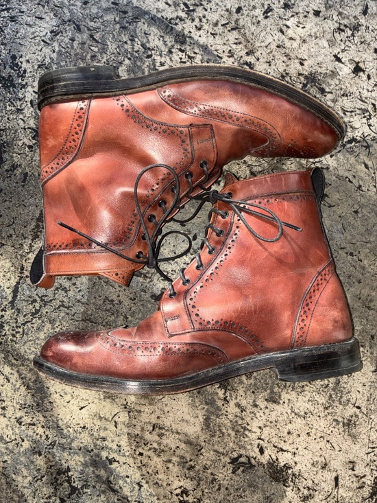 Allen Edmonds Dalton Wingtip Dress Boot Oxblood Size 8.5 D #0115 main image 5